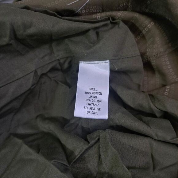 Apt.9 Women's Olive Green Ruffled Midi Summer Vacation Dress Smocked Back Sz 14 - Picture 9 of 9